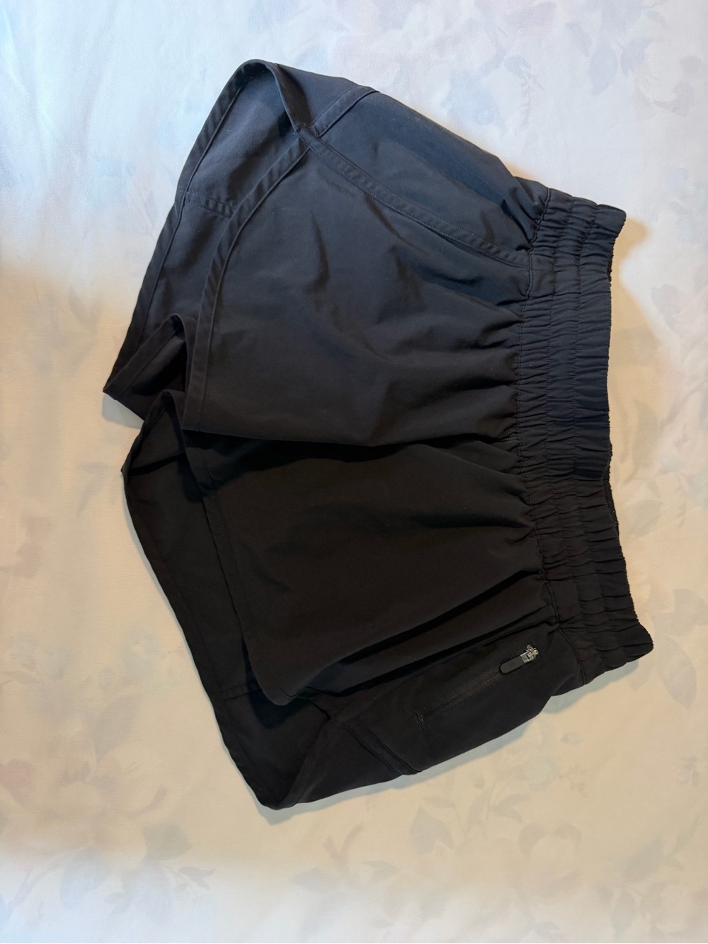 lululemon athletica Black Running Shorts with Elastic Waistband